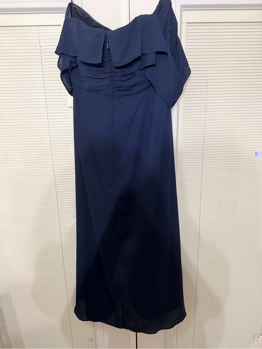 City Chic Navy Off Shoulder Midi Dress - Picture 4 of 6